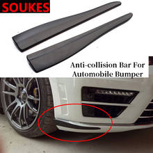 2pcs 6D Carbon Car Spoiler Bumper Strip Sticker For Audi A3 A4 B8 B6 A6 C6 A5 B7 Q5 C5 8P Q7 TT C7 8V A1 Q3 S3 A7 B9 8L A8 80 2024 - buy cheap