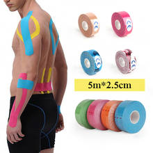 2.5cm Kinesiology Kinesiotape Waterproof Physio Therapy Muscle Tape Sports Safety Tape Elastic Bandage Strain Injury Support 2024 - buy cheap