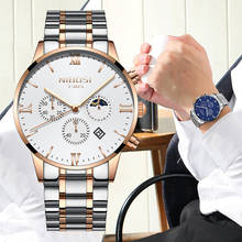 NIBOSI-reloj analógico de cuarzo para hombre, accesorio de pulsera resistente al agua con cronógrafo, complemento Masculino de marca de lujo con diseño moderno, 2021 2024 - compra barato