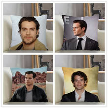 Musife henry cavill fronha quadrada feita sob encomenda capa de almofada com zíper fronha 35*35,40*40,45*45cm transporte da gota 2024 - compre barato