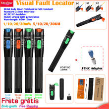AUA Laser 30MW/20MW/10MW/5KM Visual Fault Locator,Fiber Optic Cable Tester 5-30KM Range,Red Laser Light Pen,Type SC/FC/ST 2024 - buy cheap