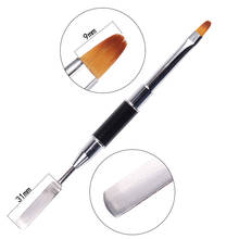 Dual-ended Painting Liner Pen UV Gel Drawing Brush with Cap Acrylic Rhinestone Handle Manicure Nail Art Tools 2024 - buy cheap