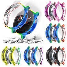New Fashion Case For Samsung Galaxy Watch Active 2 40 44mm Bumper Accessories Protector Full Coverage Silicone Screen Protection 2024 - buy cheap