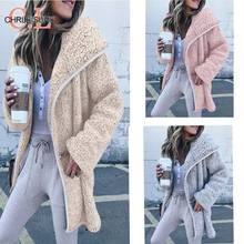 Fashion Lamb jackets and Coats Women Cool Zipper Plus Velvet Jacket Woman 2019 Autumn Winter Warm Long Sleeve Outwear Female 2024 - buy cheap