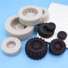 4 Size Silicone Tires Wheel Fondant Cake Molds Chocolate Cookies Mould Bakeware Home Kitchen Baking Decorating Tools Accessories 2024 - buy cheap