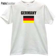 Модная мужская футболка, хлопковая Футболка с немецким флагом, белая брендовая футболка, мужские летние топы 2023 - купить недорого