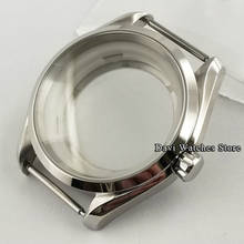 Caixa de relógio em aço inoxidável, caixa esterilizada de vidro safira com 40mm para relógio nh35 nh36 2024 - compre barato
