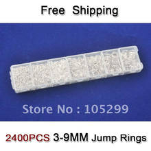wholesale Lot 2400pcs 3-4-5-6-7-8-9mm 925 Sterling Silver Components 925 silver jewelry findings jump rings a box 2024 - buy cheap