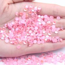 SS6-SS30 Fluorescent Rhinestone New Glass Flatback Luminous Strass  Fluorescent Light Pink AB Color DIY Nail Jewelry Decorations 2024 - buy cheap