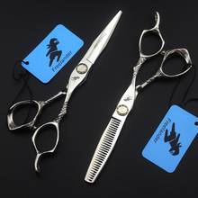 high quality 440C bearing screw Barber Hair Cut Scissors Sets 6 inch Professional Hairdressing Scissors Salon Cutting Shears 2024 - buy cheap