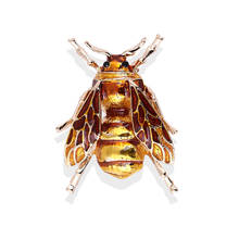 XDPQQ new alloy painted paint insect bee brooch ladies pin brooch accessories 2 colors 2024 - buy cheap