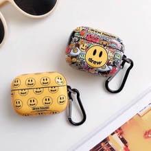 Funda protectora para Airpods Pro 3, con gancho, para auriculares Bluetooth, con dibujo de Smiley, 1/2/3 2024 - compra barato