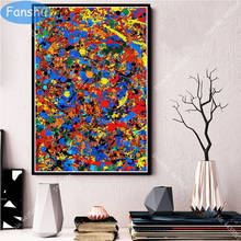 Póster Artístico de Jackson Pollock, pintura abstracta, carteles e impresiones, arte de pared, pintura en lienzo, decoración artística del hogar para habitación de niños 2024 - compra barato