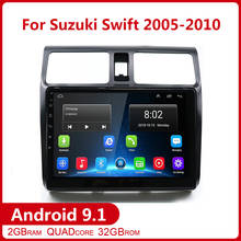 10.1" 2 din Android 9.1 Car DVD Player for Suzuki Swift 2005 2006 2007 2008 2009 2010 Car Radio Multimedia GPS Navigation WIFI 2024 - buy cheap