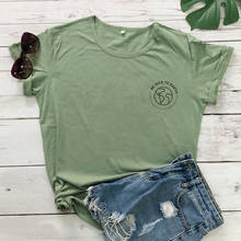Camiseta con estampado "Be Nice To Earth" para mujer, ropa de estilo inspirado en la naturaleza, camiseta informal para mujer, camisetas con estampado de proteger el planeta, camisetas ecológicas 2024 - compra barato