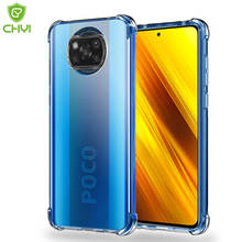 Funda de airbag anticaída para Xiaomi Poco M3 X3 NFC, cubierta de silicona suave a prueba de golpes, transparente, protector de vidrio para cámara 2024 - compra barato