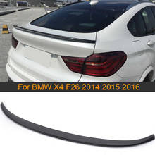 Carbon Fiber Car Rear Trunk Spoiler Wing for BMW X4 F26 2014 - 2017 Car Rear Trunk Boot Lip Wing Spoiler 2024 - buy cheap