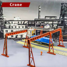 1:87 Model Gantry Crane HO Scale Railway Track DIY Crane Accessories Architectural Train Factory Decoration Layout 2024 - buy cheap
