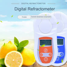 Medidor digital de açúcar com tela de led, refratômetro digital com detecção rápida para testar açúcar e alimentos, instrumento de medição de açúcar 2024 - compre barato