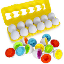 12pces eggs Education Learning toys Mixed Sage Pretend Intelligent Enigma Eggs From Baby Puzzle for Children Learning Toys tool 2024 - buy cheap