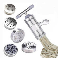 Stainless Steel Manual pasta machine Spaghetti Noodle Maker Pastas Making Machine Presse Spaetzle Maker Fruits Juicer 5 Molds 2024 - buy cheap