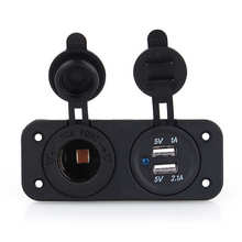 Power Adapter Outlet Dual USB for Car Auto Cigar Lighter Socket Splitter 12V Charger Power Adapter Outlet 2024 - buy cheap