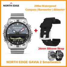 Original North Edge GAVIA 2 Smart watch Men's Watches Waterproof 200m Altimeter Compass Dive Quartz Business Sports Watch 2024 - buy cheap