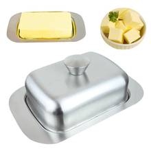 Stainless Steel Butter Dish Fresh-keeping Safe Insulation Plate Box Container Sealing Storage Dish Cheese Keeperfor Restaurant 2024 - buy cheap