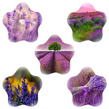 Tafree flores artesanais lavanda foto em 18 mm em forma de estrela de vidro cabochão plana volta diy jóias descobertas fazendo componente 2024 - compre barato