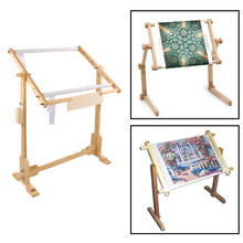 Needlework Table Lap Hands-Free Stand with Adjustable Frame Made of Wood Tapestry Cross Stitch Rack Embroidery Hoop Frame Holder 2024 - buy cheap