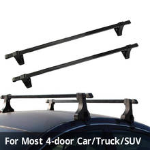 48 inch Car Roof Rack Cross Bars 48" roof Rack Crossbar Roof Luggage Carrier Roof Rail 35KG/75LBS For 4-door car/truck/SUV 2024 - buy cheap