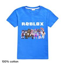 Camisa de algodão com manga curta robloxing, camiseta para cosplay, para crianças, meninos e meninas de 3 a 16 anos 2024 - compre barato