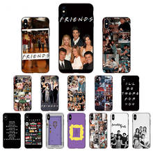 Friends TV Show  Design Patterned Cover Black Phone Coque for iPhone 11 Pro max Case 5 5S SE 2020 6s 6 7 8 Plus X XS XR 12 MINI 2024 - buy cheap
