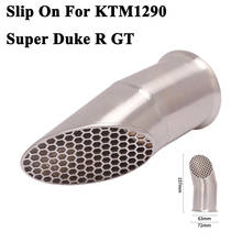 Sistema de Escape para motocicleta, silenciador modificado con malla, para KTM1290 Super DUKE 1290 R GT 2014 - 2020 GP 2024 - compra barato