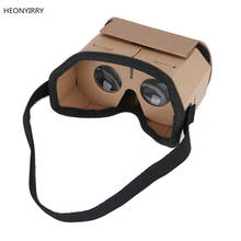 DIY Портативные Очки виртуальной реальности Google Cardboard 3D очки 42 мм линзы VR очки для смартфонов для Iphone X 7 8 VR 2024 - купить недорого