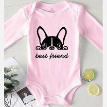 Print Dog Best Friend Cotton Clothes for Newborns Long Sleeve Winter Jumpsuit Kids Baby Girl Winter Clothes Newborn Boy Romper 2024 - buy cheap