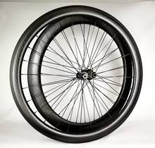 45 + 58 мм Углеродные колеса для шоссейного велосипеда, ямочка колесная, специальная поверхность тормоза 26 мм Ширина бескамерная готовая, быстрая доставка 2024 - купить недорого