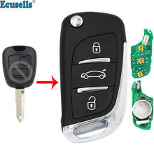 NEW DS Style Modified flip Folding 3 buttons remote key for Citroen C2 FOB REMOTE KEY 433MHz with ID46 CHIP CE0536 NE72 blade 2024 - buy cheap