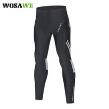 WOSAWE-Pantalones largos de ciclismo para hombre, mallas transpirables con esponja 3D acolchada, para montar en bicicleta 2024 - compra barato