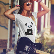 New Lovely Panda Letter Print T Shirt Women O Neck Short Sleeve Summer T-Shirt Tops Casual T Shirts XS-4XL 2024 - buy cheap