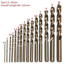 1MM-10MM Cobalt High Speed Steel Twist Drill Hole M35 Stainless Steel Tool Set The Whole Ground Metal Reamer Tools 2024 - buy cheap