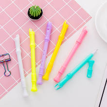 12 PCs Creative Candy-Colored Flute Whistle Can Sound Gel Pen Black Student Gel Pen Wholesale 2024 - buy cheap