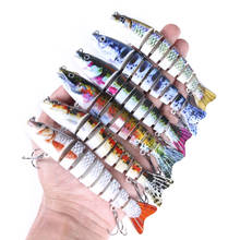 12.7cm 18g Sinking Wobblers 8 Segments Fishing Lures Multi Jointed Swimbait Hard Bait Fishing Tackle For Bass Isca Crankbait 2024 - buy cheap