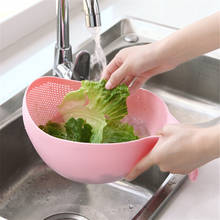 Кухонные принадлежности для мытья овощей и фруктов, фильтр для очистки фруктов, пластиковый фильтр для дуршлага, кухонные гаджеты, инструменты для приготовления пищи 2024 - купить недорого