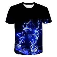 New DJ Electronic Sound T Shirt Men Women Fashion Cool Electronic Music 3D Print Hip Hop Tee Sweatshirts Summer Streetwear 2024 - compre barato