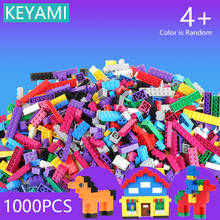 KEYAMI Building Blocks City DIY Creative Bricks Bulk Model Figures Educational Kids Toys Compatible All Brand Base plates 2024 - buy cheap