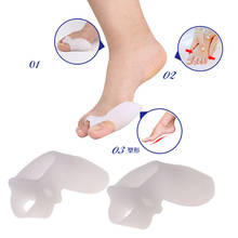 2Pcs Silicone Gel Bunion Splint Big Toe Separator Overlapping Spreader Corrector Hallux Valgus Foot Massager 2024 - buy cheap