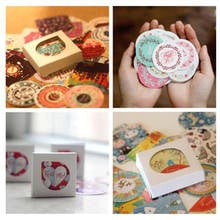 38pcs/Box DIY Cute Animal Kawaii Girl Paper Sticker Retro Romantic Love Diary Decoration Scrapbook Children Stationery Stickers 2024 - buy cheap