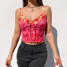 2021 New Sexy Woman Girl Sleeveless Rose Flower Strap Camis Tank Tops High Street Summer Clothes 2024 - buy cheap