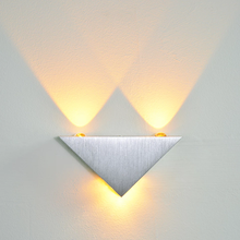 Luz criativa de led bl08 para parede, 3w, de alumínio, para cima e para baixo, lâmpada de parede para quarto, sala de estar, corredor, iluminação de canto